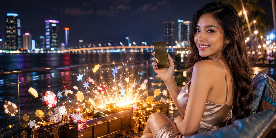 Pemain kasino mudah alih di Johor Bahru dengan antara muka roulette pada telefon pintar